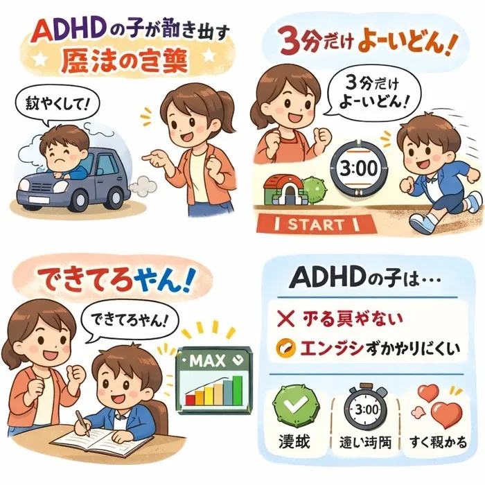 ADHDの子が動き出せる言葉
